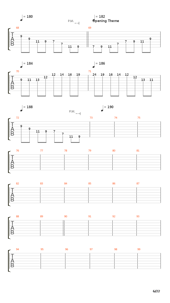 Prelude Bombfare吉他谱