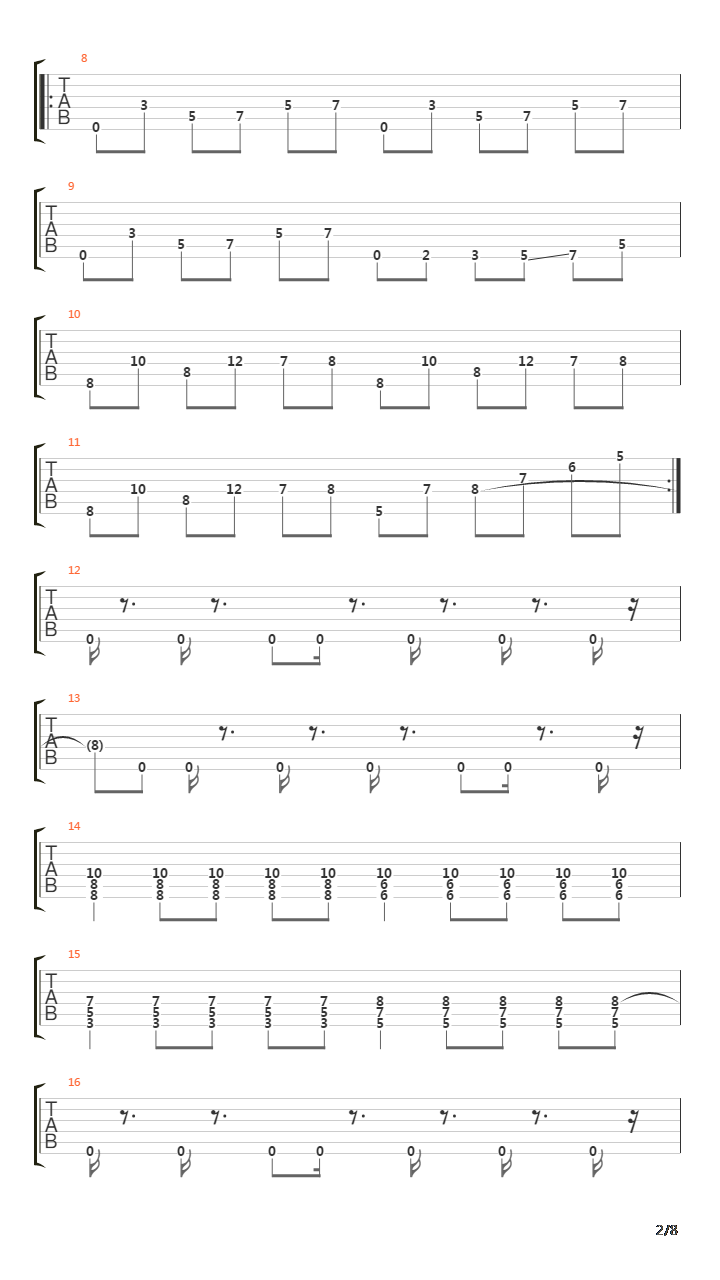 The Fast Ones(4852)吉他谱