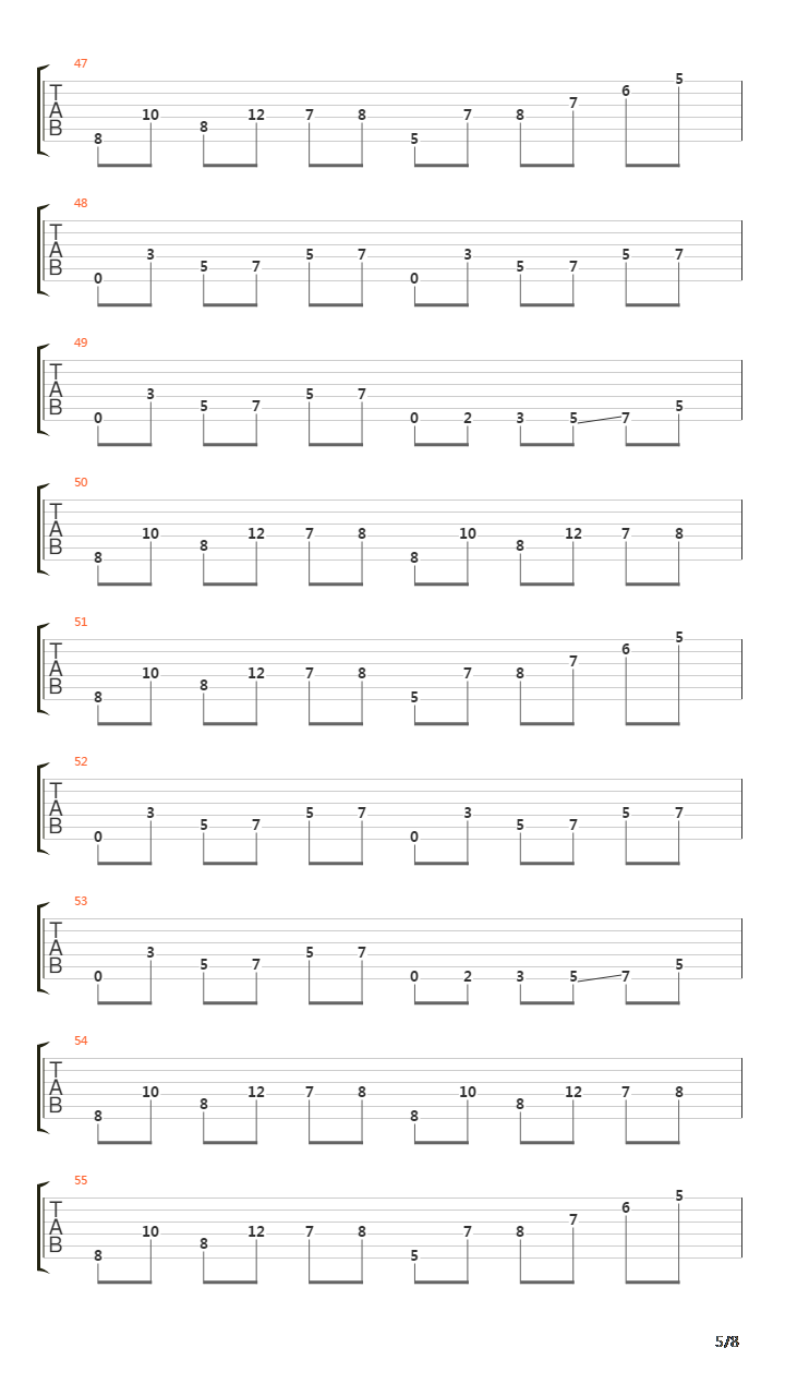 The Fast Ones(4852)吉他谱