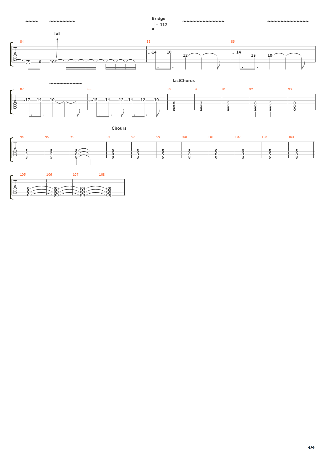 Leech吉他谱