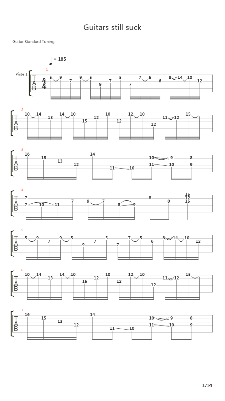 Guitars Still Suck吉他谱