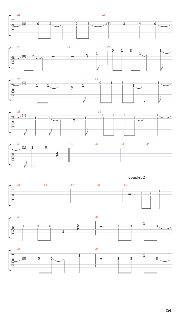 Carnival吉他谱