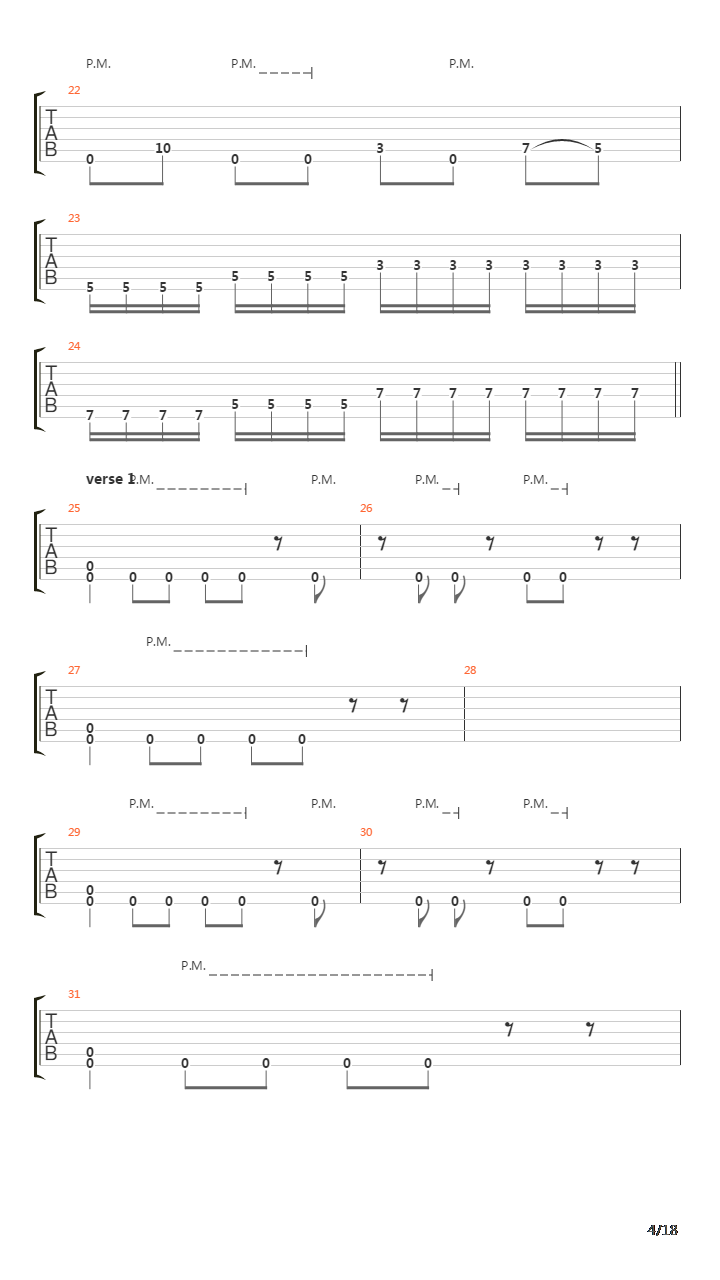 Her Bones In The Sand吉他谱