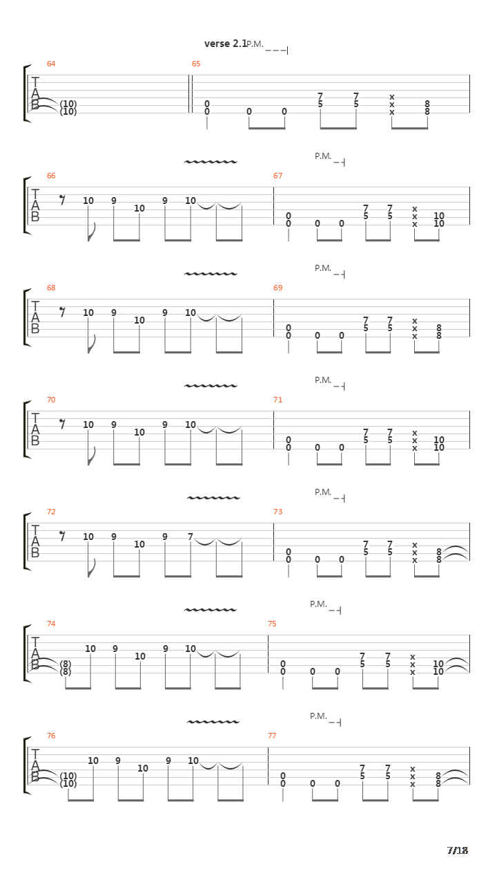 Her Bones In The Sand吉他谱