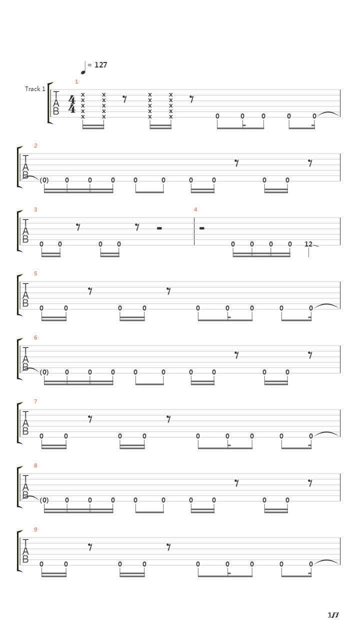 Twelfth Stroke Of Midnight吉他谱