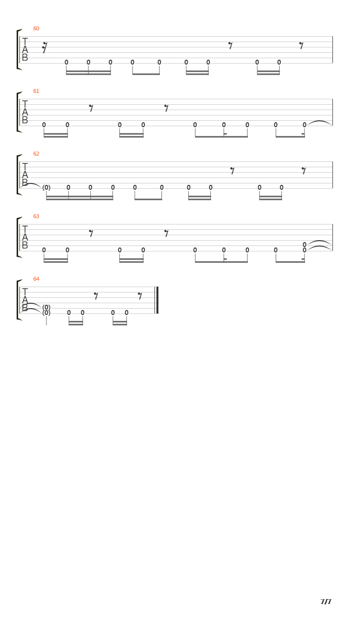 Twelfth Stroke Of Midnight吉他谱