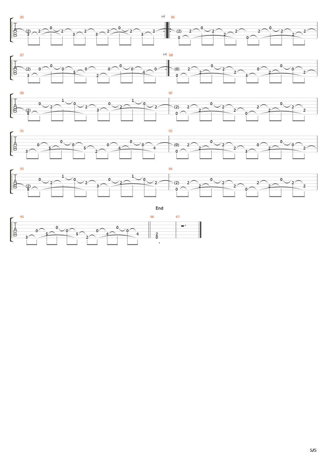 Key To The Gate (Complete Song)吉他谱