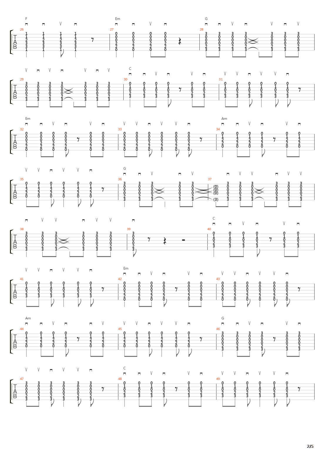 Runaway Train吉他谱