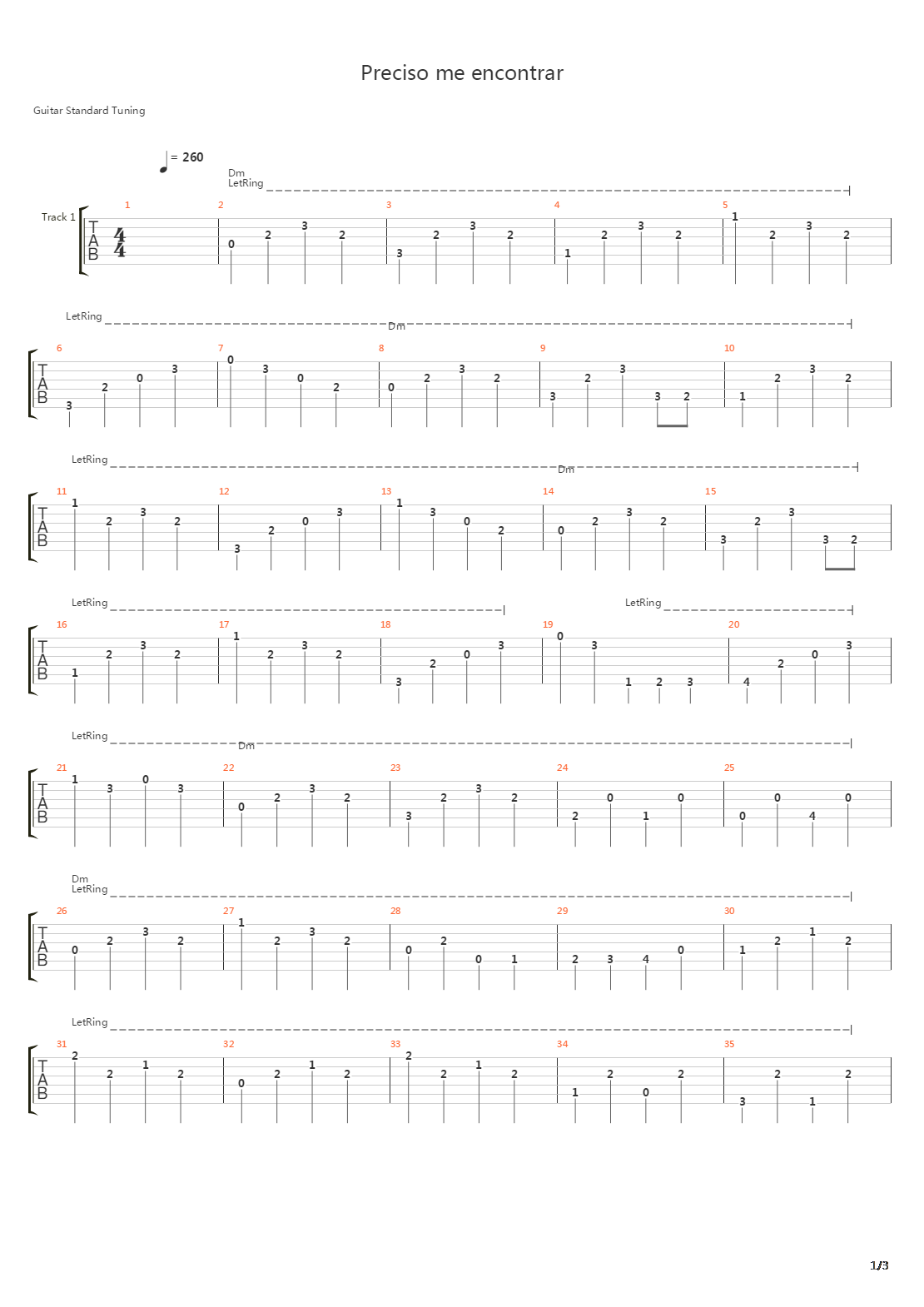 Preciso Me Encontrar吉他谱