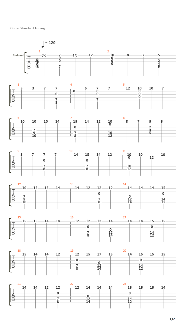 everytime we touch (piano)吉他譜