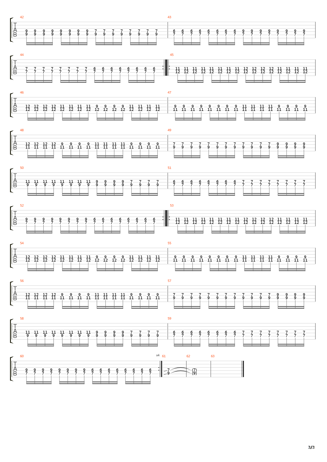 spectre吉他谱图片