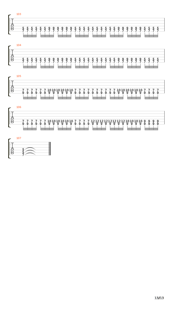 The Awakening Of The Dormant Fiancee吉他谱