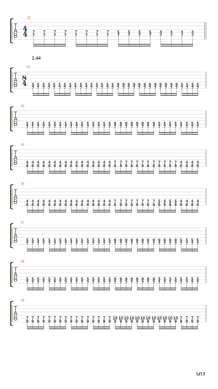 The Awakening Of The Dormant Fiancee吉他谱
