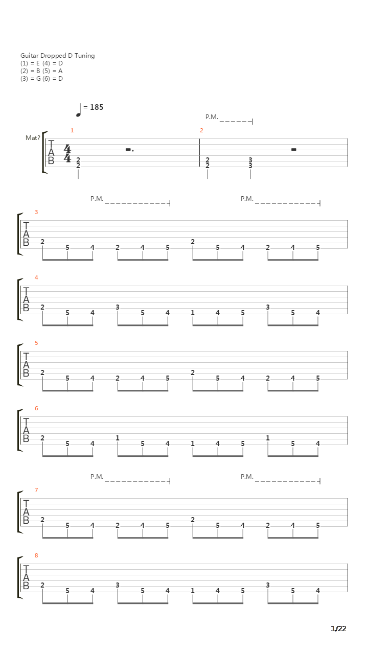 March Of The Puritan吉他谱