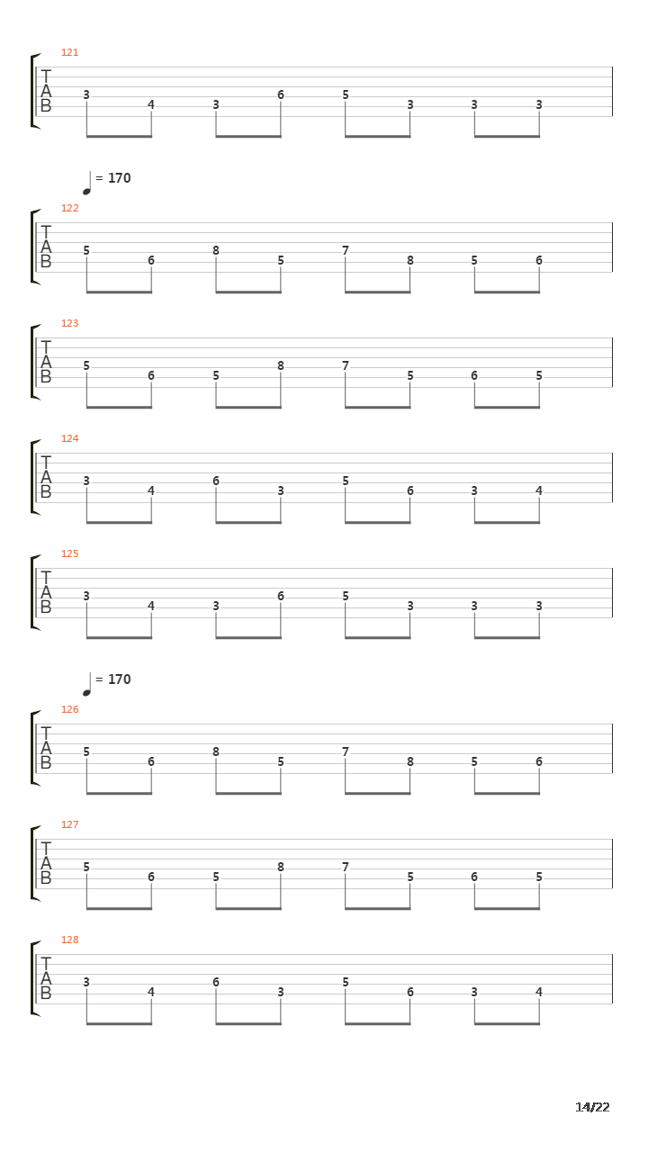 March Of The Puritan吉他谱