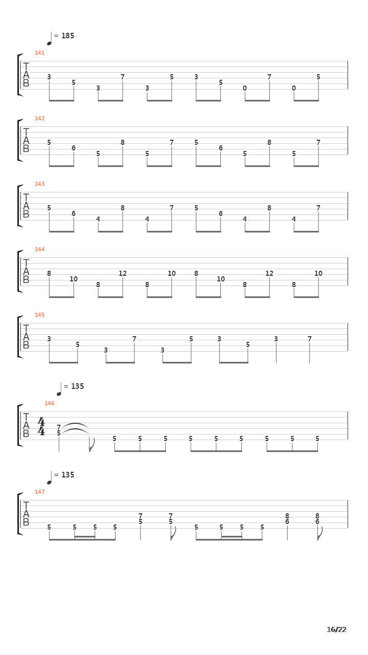 March Of The Puritan吉他谱