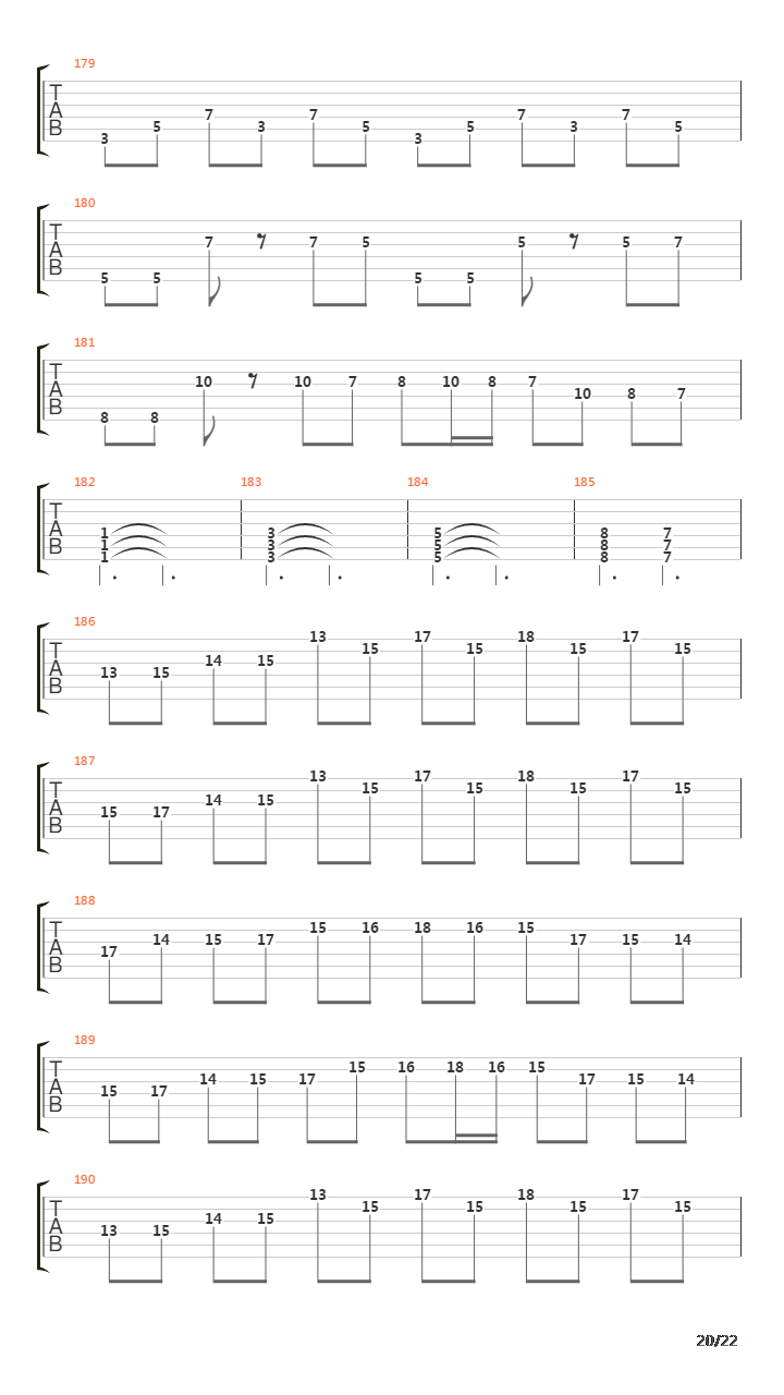 March Of The Puritan吉他谱