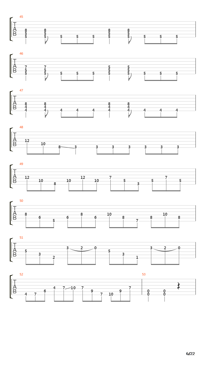 March Of The Puritan吉他谱