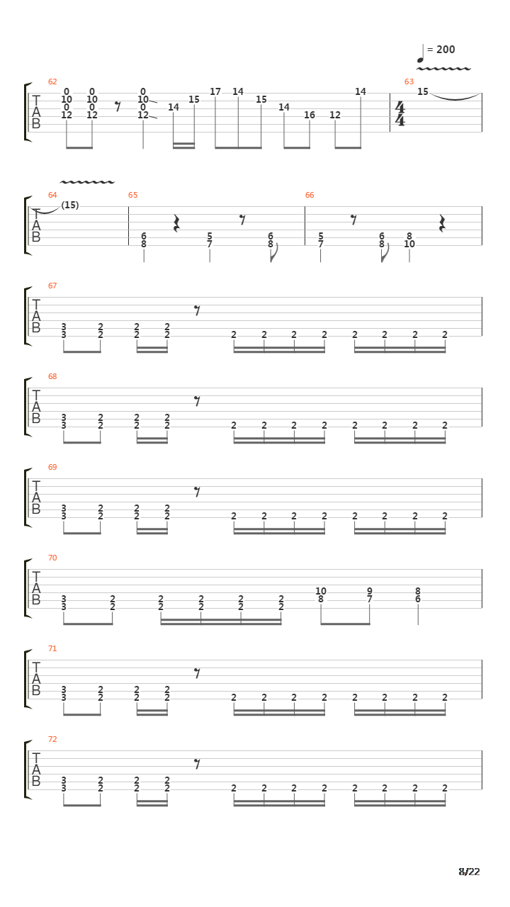 March Of The Puritan吉他谱