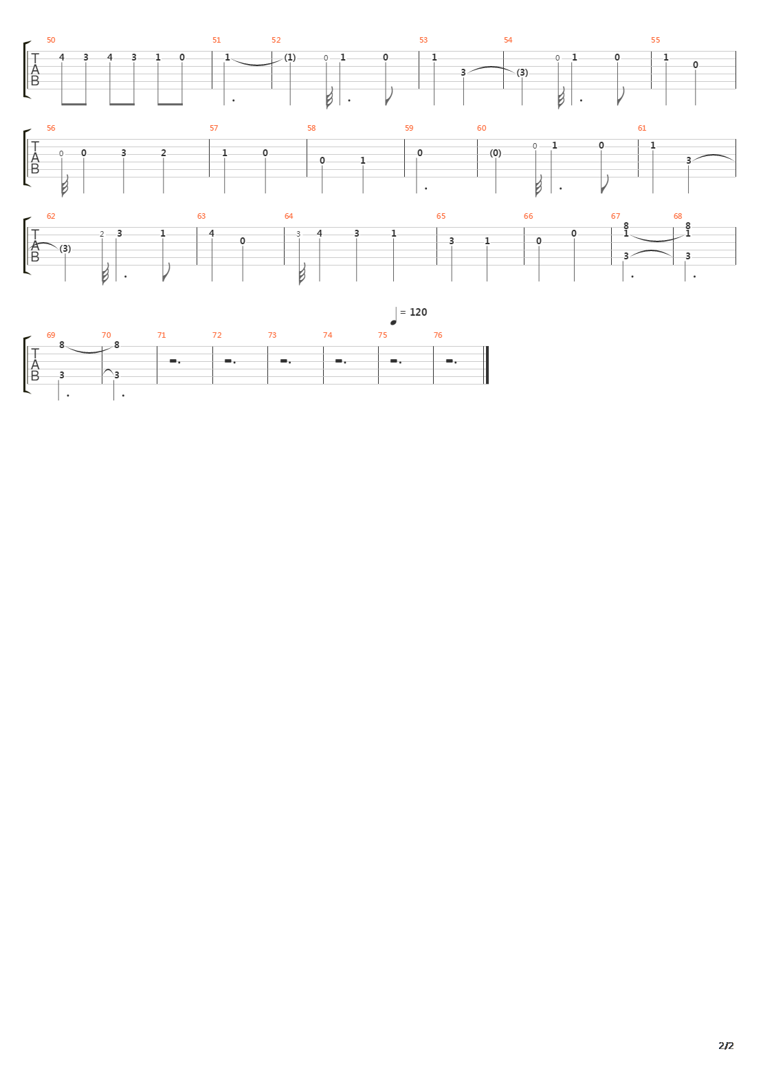La Bohème吉他谱