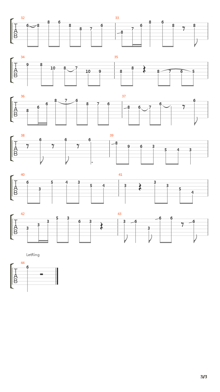 Breakfast Feud (Solo)吉他谱