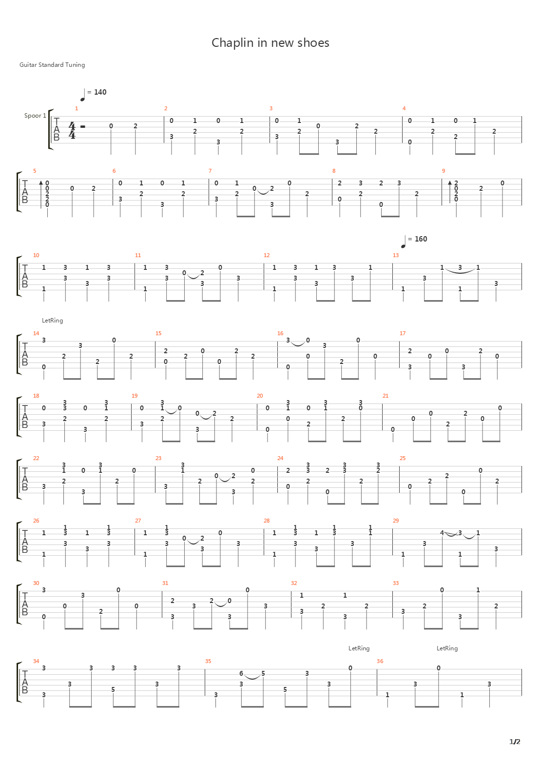 Chaplin In New Shoes吉他谱