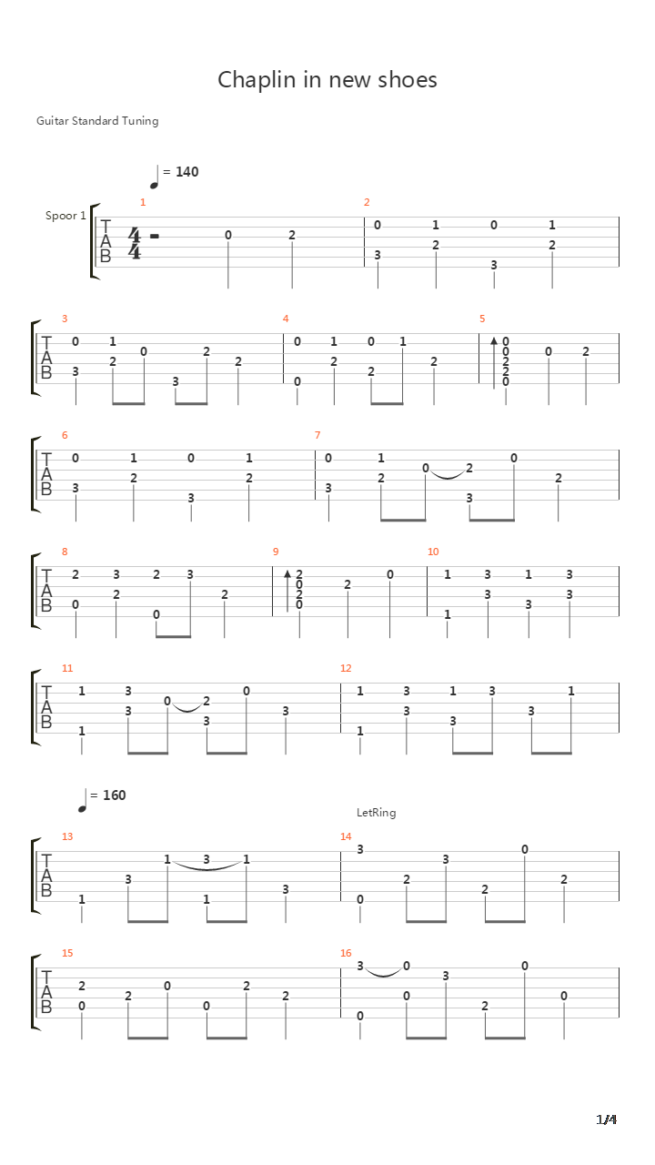 Chaplin In New Shoes吉他谱