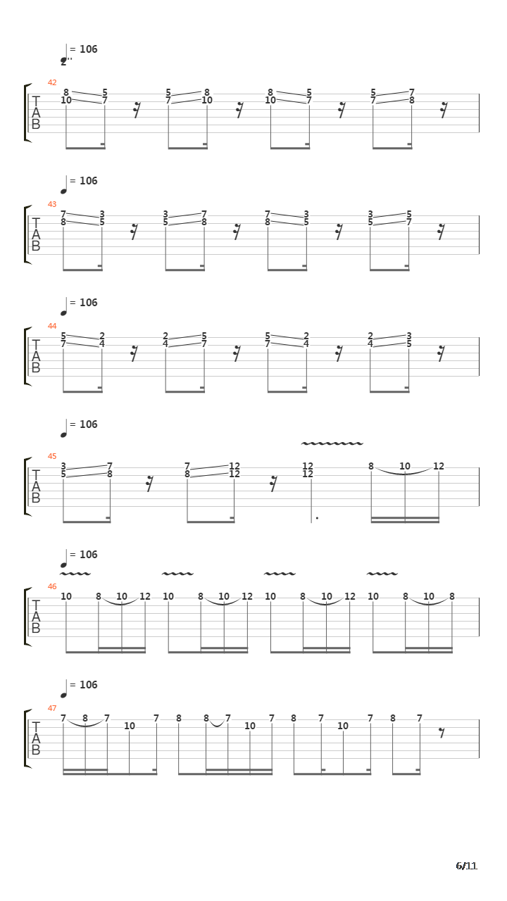 Ochi Chornye吉他谱