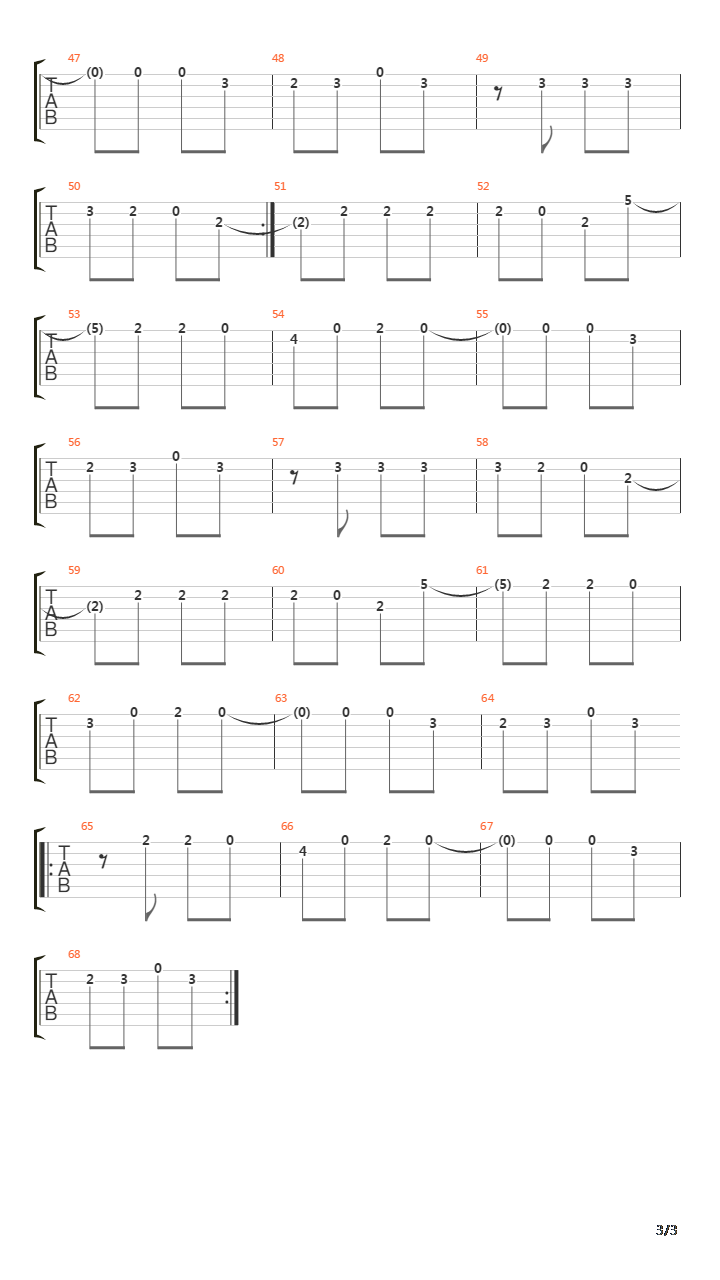 A Banda吉他谱