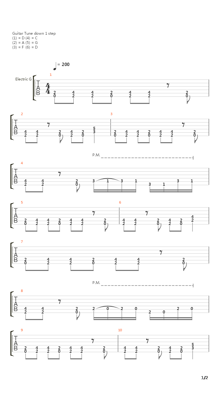 Done With Everything, Die For Nothing Intro吉他谱