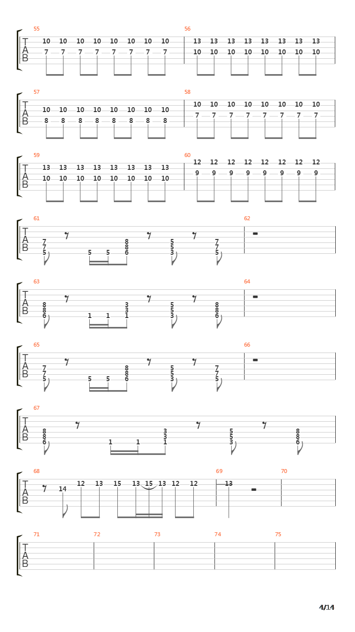 Downfall V2吉他谱