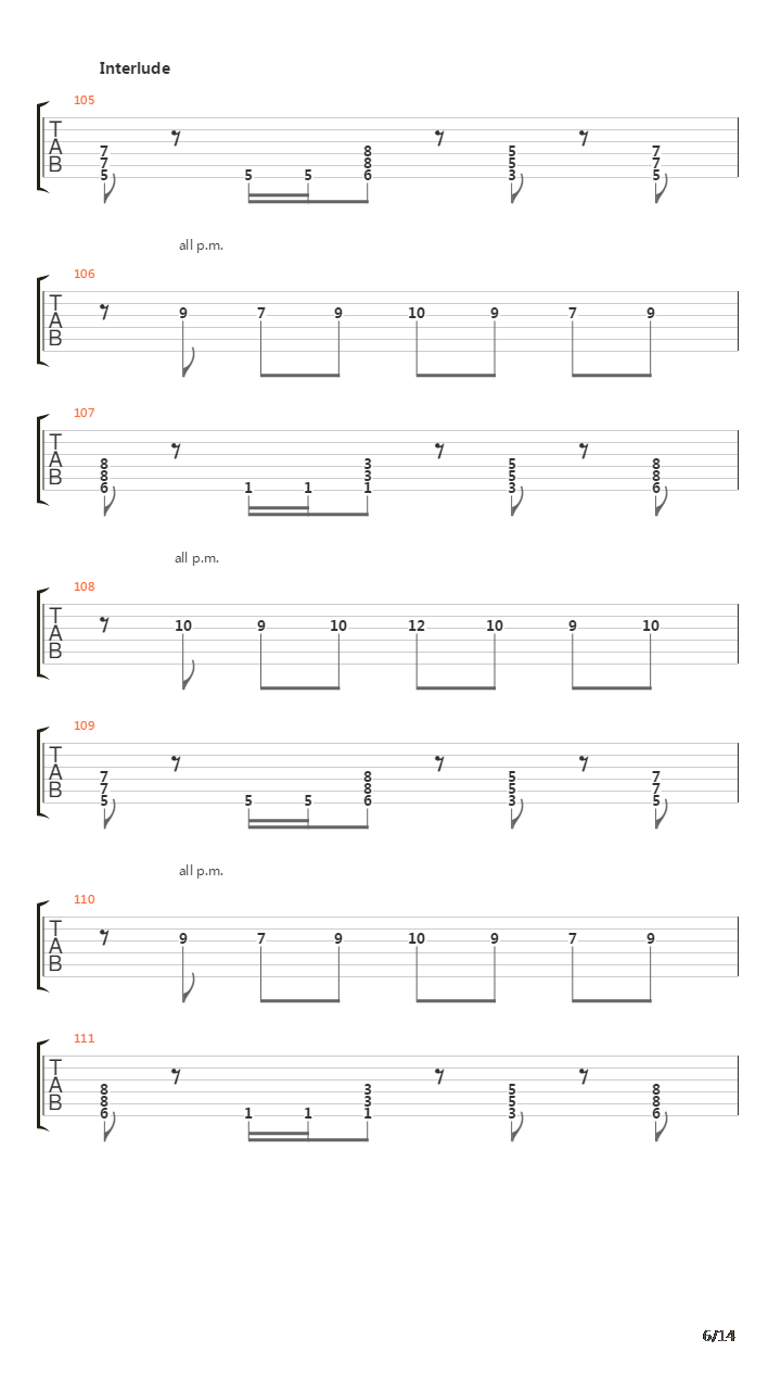 Downfall V2吉他谱