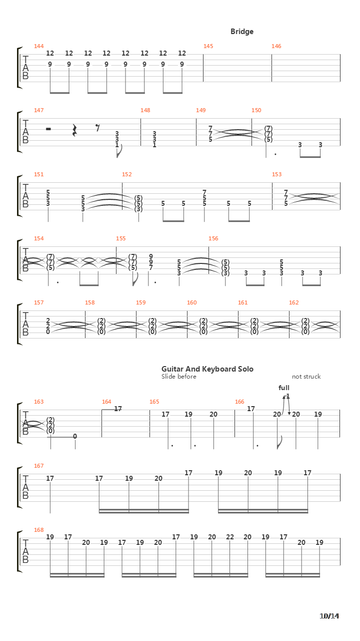 Downfall V2吉他谱