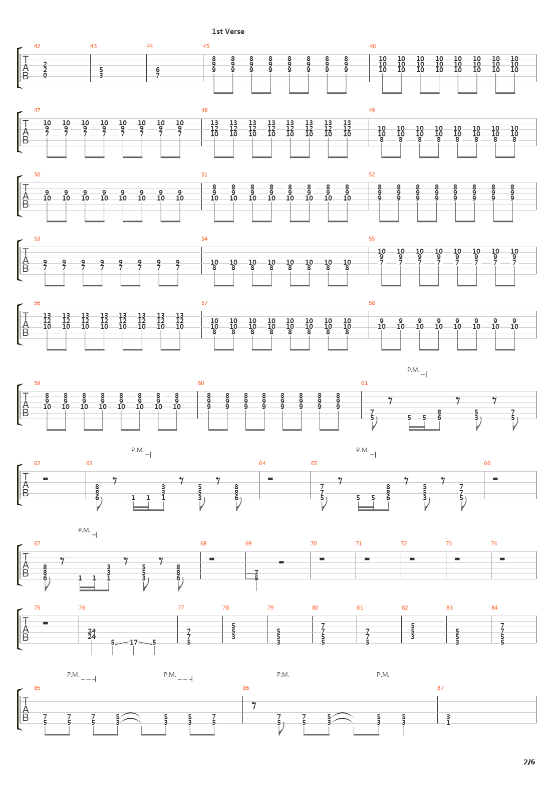 Downfall吉他谱