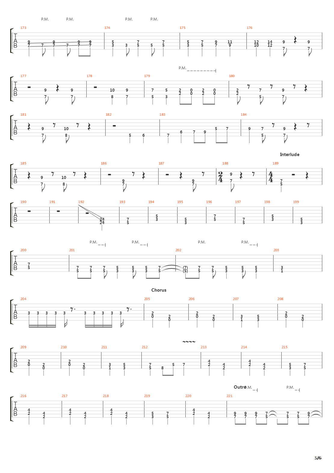 Downfall吉他谱