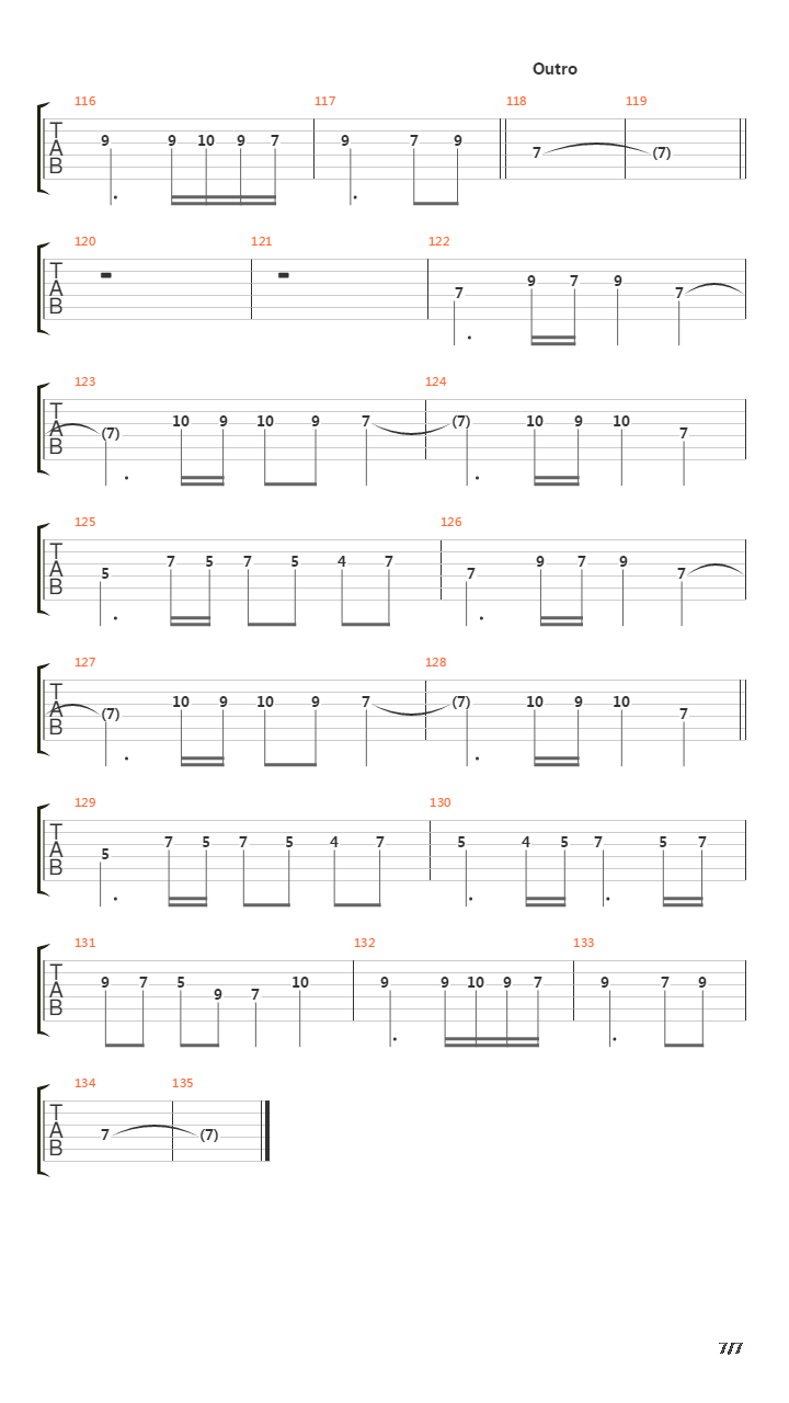 The Final Countdown吉他谱