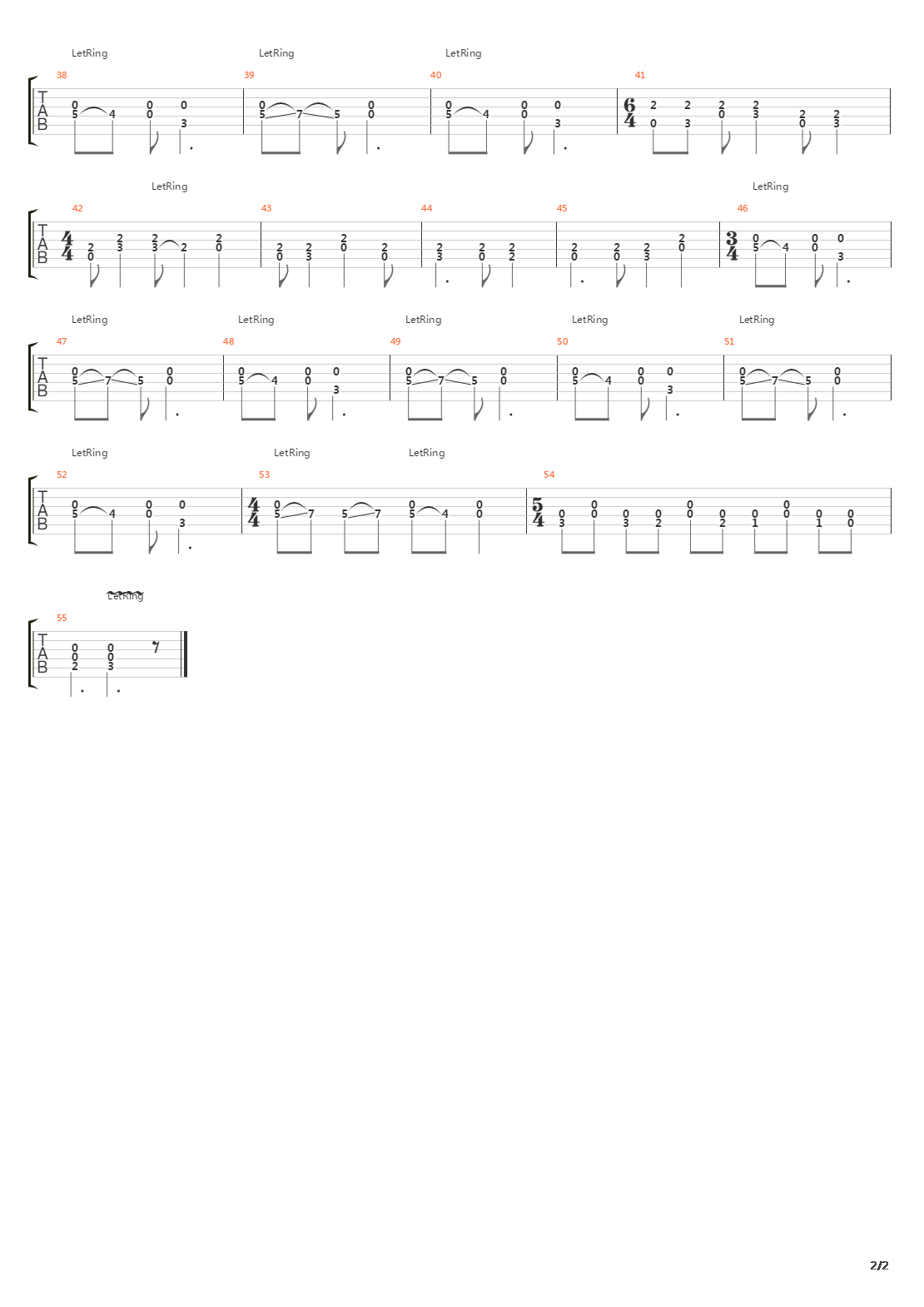 Hard Time Killing Floor吉他谱