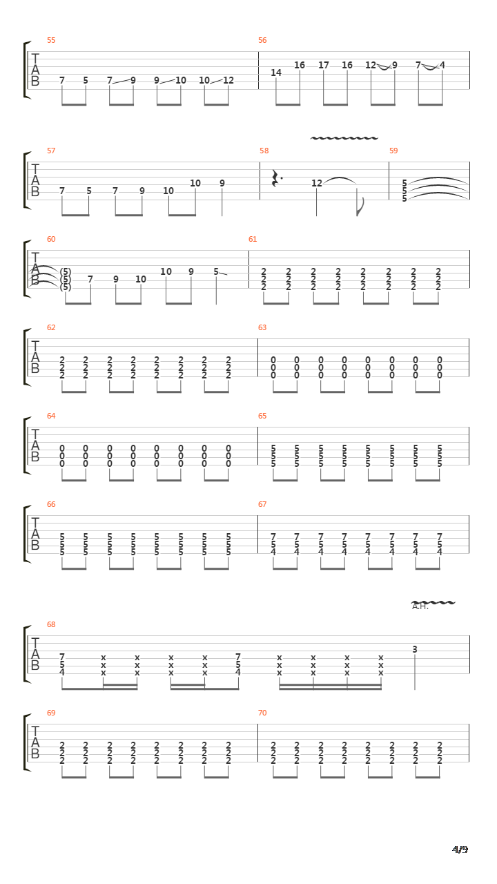 Song For The Bronken吉他谱
