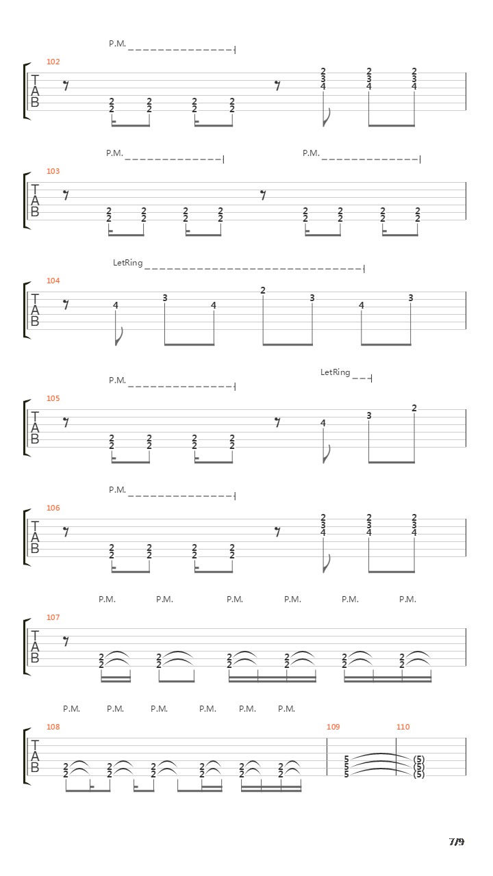 Song For The Bronken吉他谱