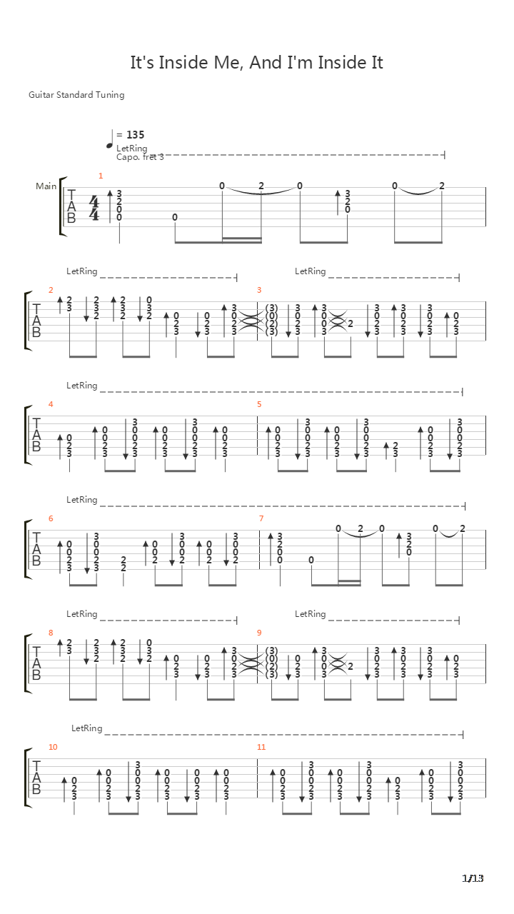 It's Inside Me, And I'm Inside It吉他谱