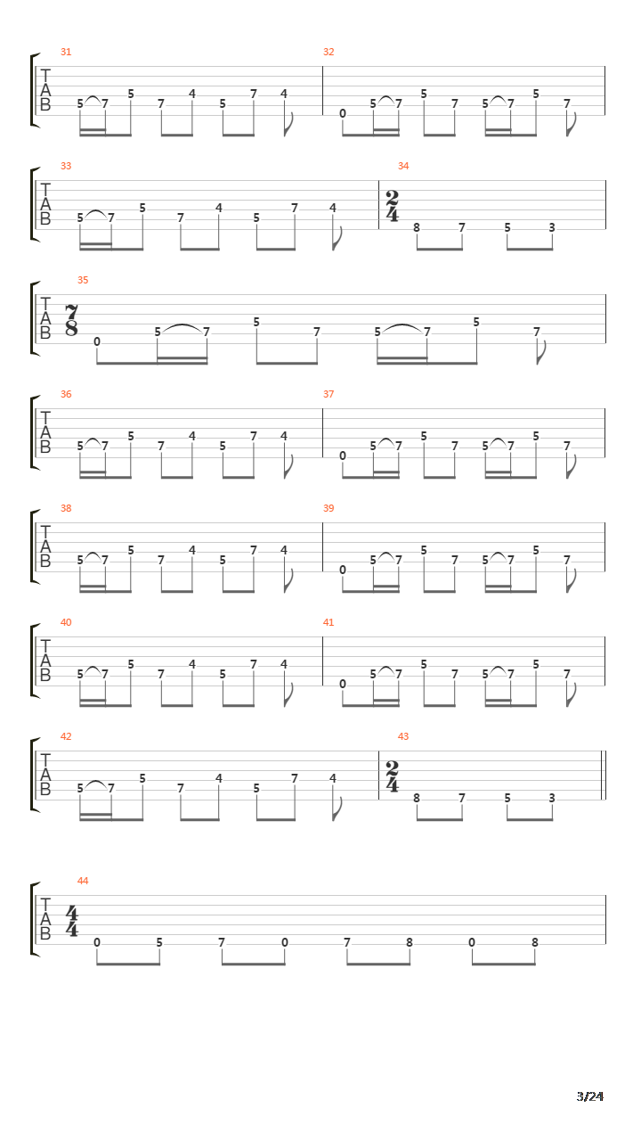 Kaikkivaltias吉他谱