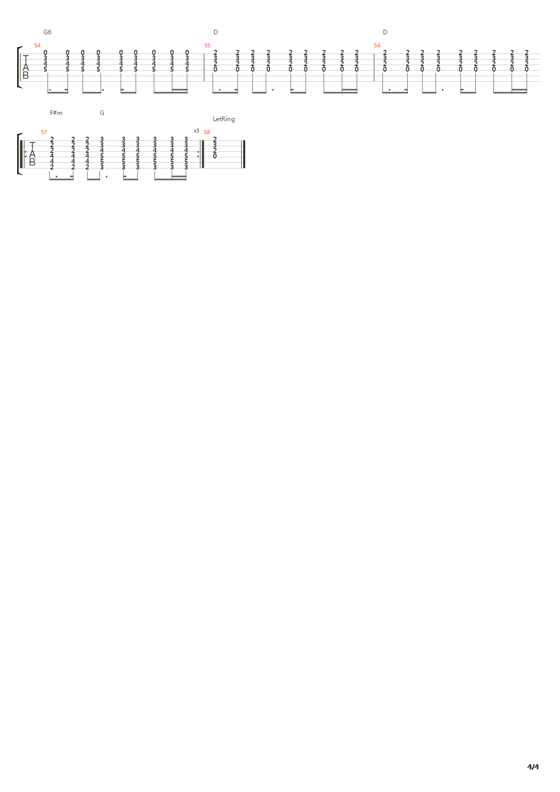 Auf Kredit吉他谱