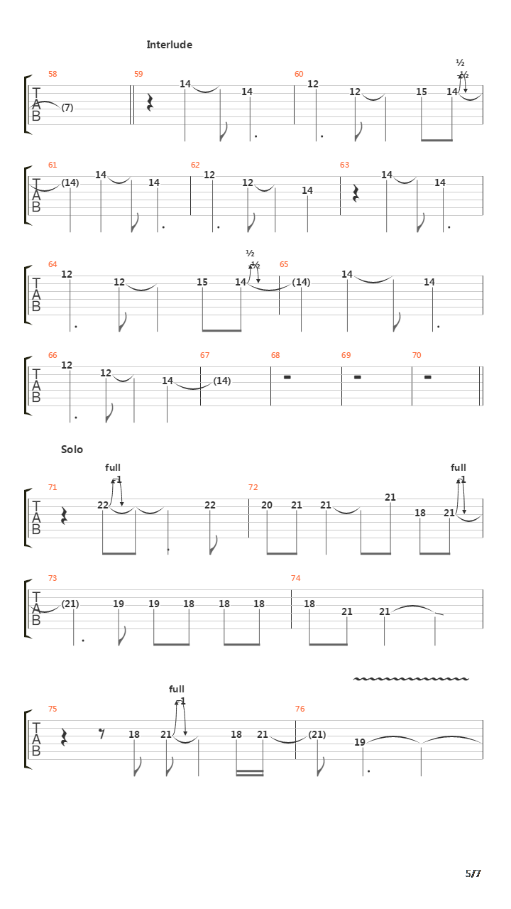 Far吉他谱