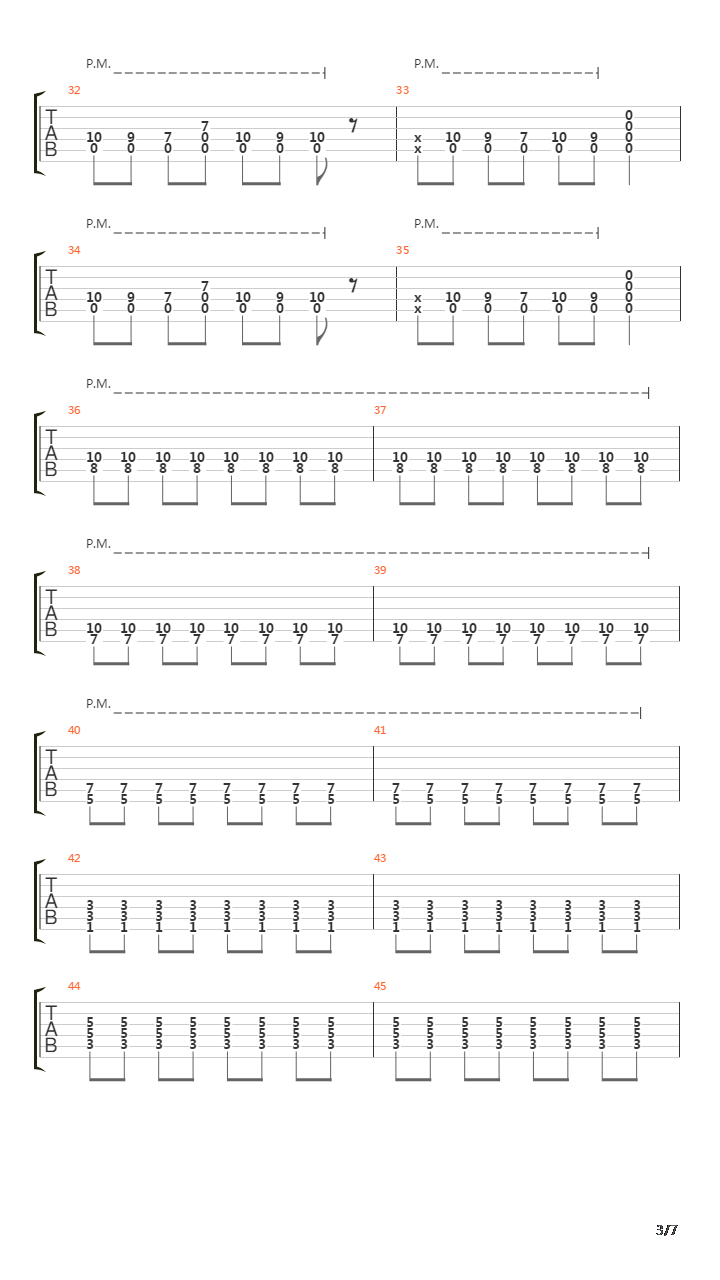 The Running吉他谱