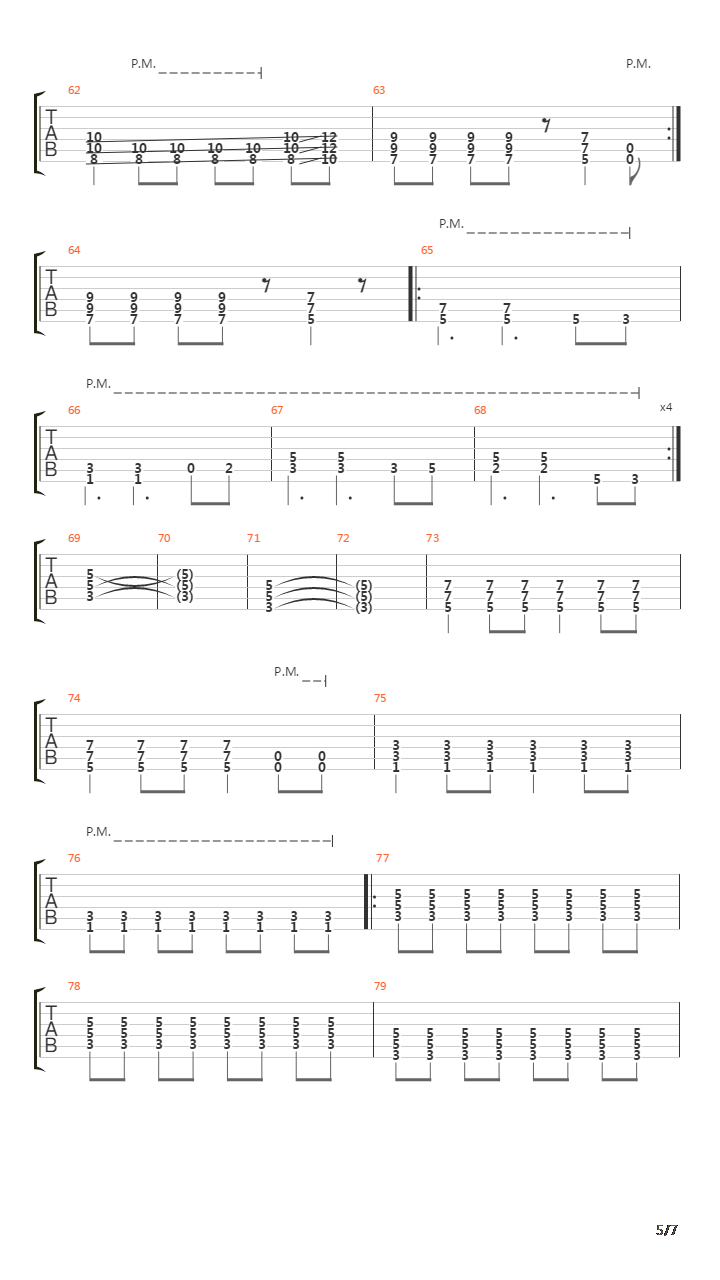 The Running吉他谱