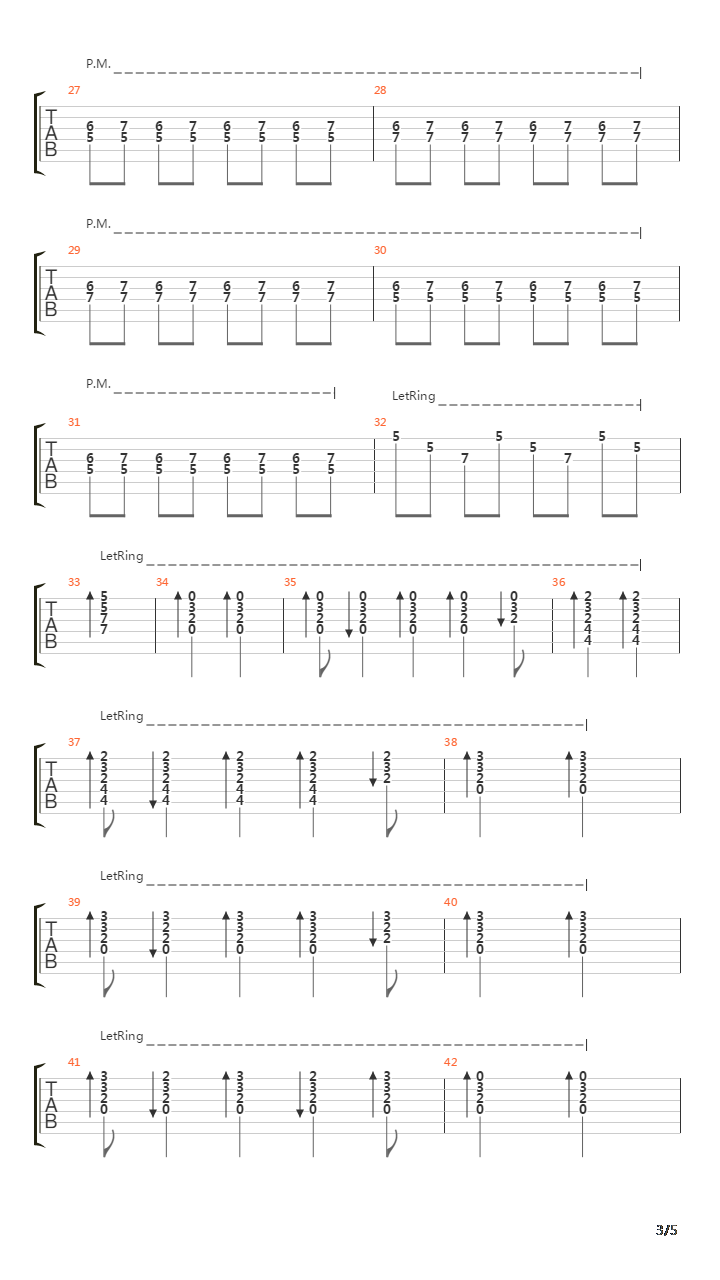 Deja V V1吉他谱