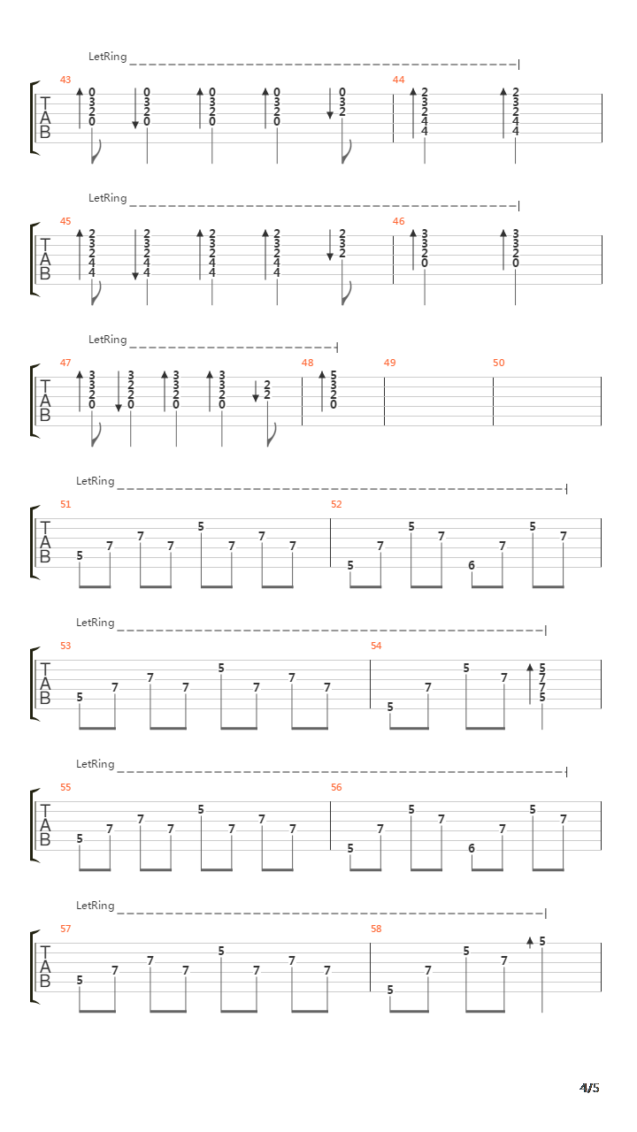 Deja V V1吉他谱