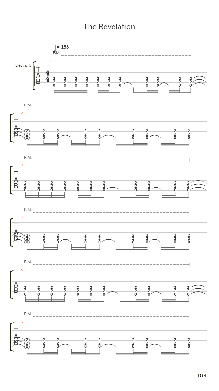 The Revelation吉他谱