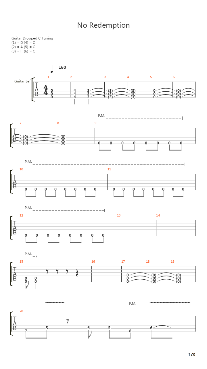 No Redemption (By Aloxpl)吉他谱