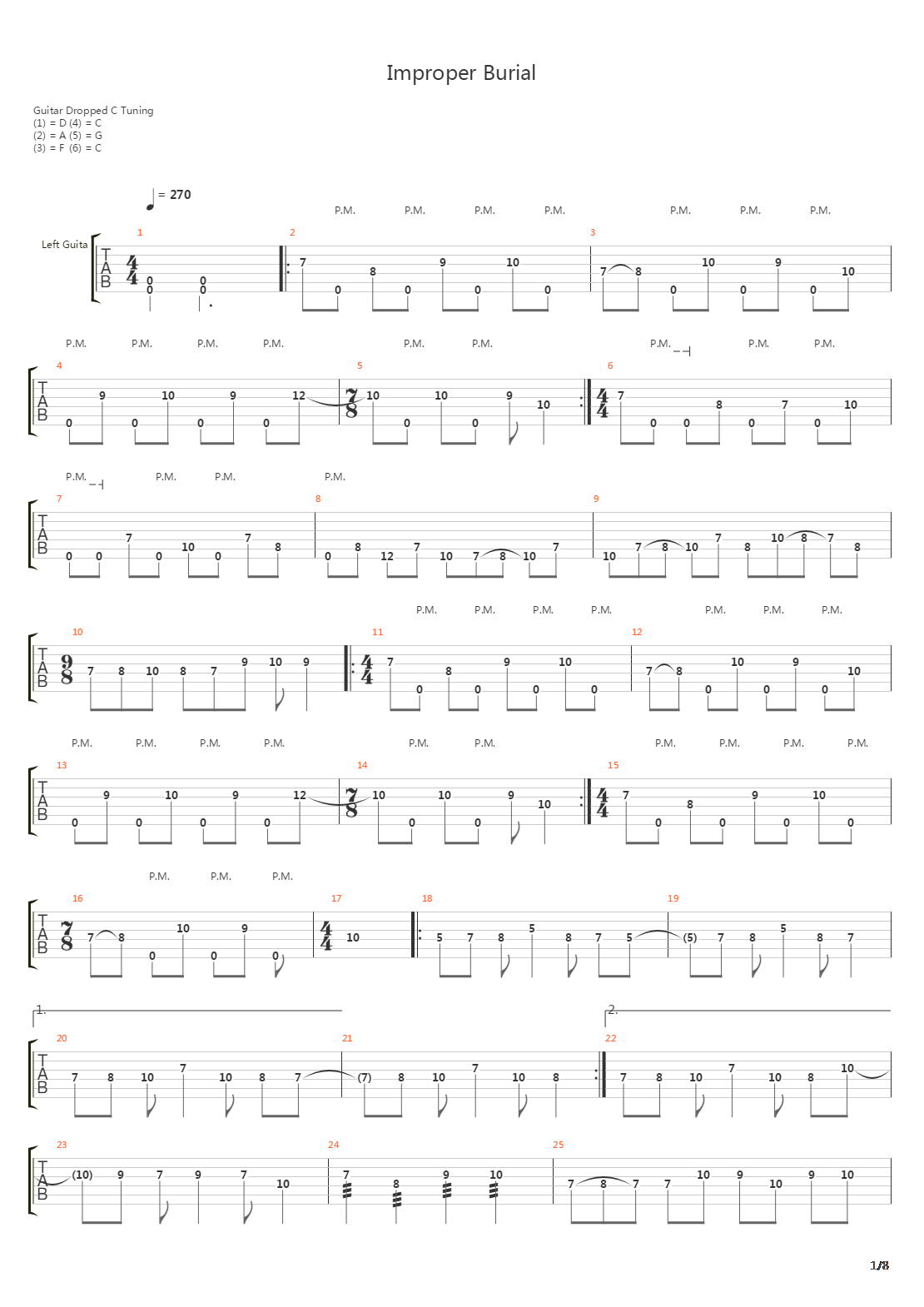 Improper Burial吉他谱